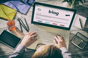 LinkedIn marketing strategy - writing a blog - web
