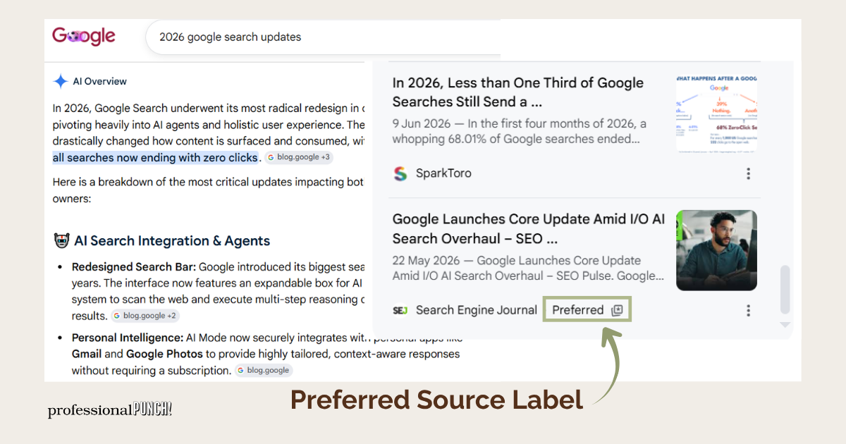 Preferred source label